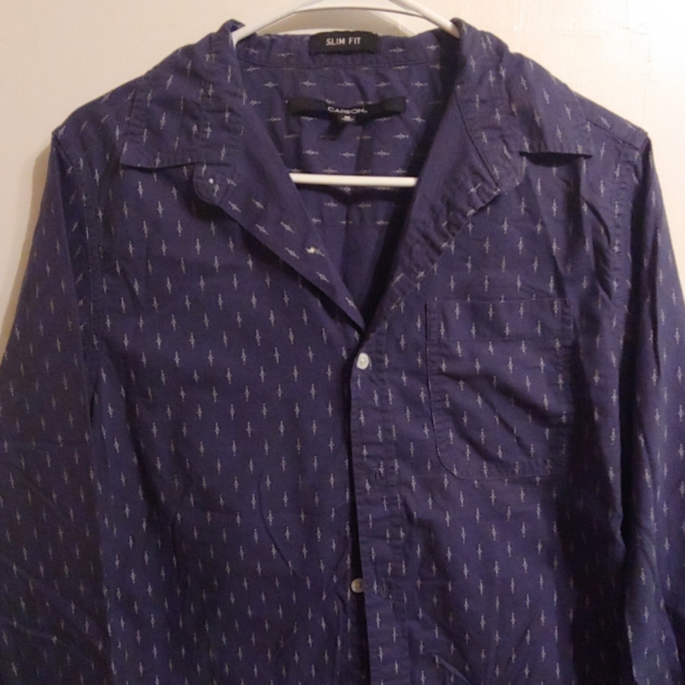 Carbon Slim Fit Button Up